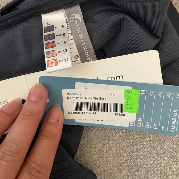 MOONTIDE- Manhattan wide side tie bottoms -NWT - Picture 3 of 3